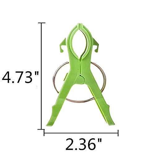 Daixers 12pcs 4.7" Durable Large Beach Towel Clips Plastic Clothespins Clothes Pegs Pins Clothes Hanger Clamp