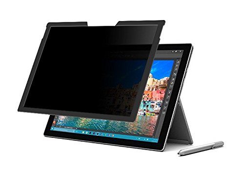 Surf Secure Magnetic Privacy Screen – Compatible with Surface Pro 4, Surface Pro 5 and Surface Pro 6 with 2 Way View Protection + Free Bonus Leather Sleeve
