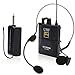 GEARDON UHF Lavalier Lapel Microphone, Wireless Headset Mic with Bodypack Transmitter and Mini Rechargeable Receiver for Teaching/Public Speaking/Church