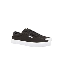 Lacoste Men's Lace Base Sneaker, Black & White, 12.5
