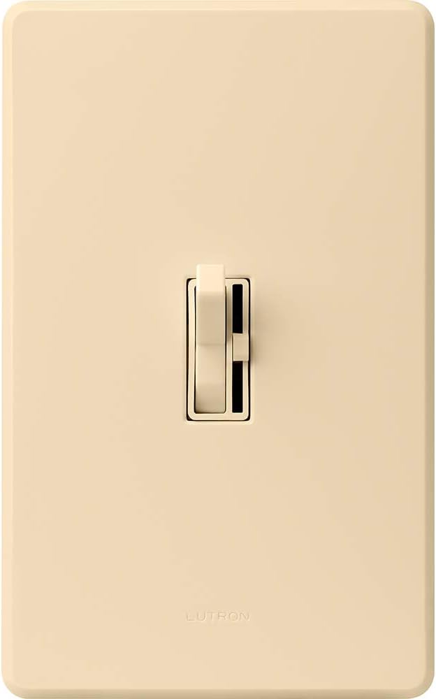 Lutron Toggler LED+ Dimmer Switch | 150-Watt, Single-Pole/3-Way | TGCL-153PH-IV | Ivory - Wall Dimmer Switches - 
