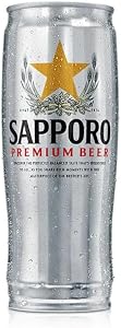Sapporo Premium Beer, 22 Fl Oz Can, 4.9% ABV
