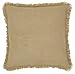 VHC Brands Burlap Euro Sham Cover, Tan, 26x26