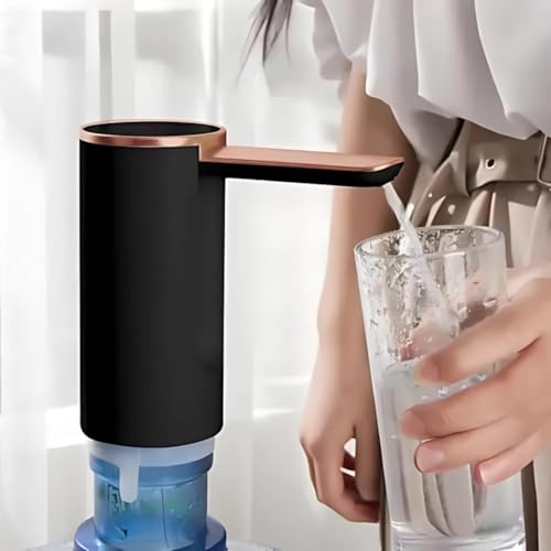 Bomba De Água Galão Recarregavel bebedouro Dispensador sugador puxador Automático Display Digital e Botão Smart Touch Linha Premium (Branco)