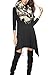 iGENJUN Women's Scoop Neck 3/4 Sleeve Tunic Tops Loose Basic Shirt Dress Dress