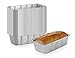 DCS Deals Multi Pack of Disposable Aluminum Foil loaf Bread Pans | 5-Lb Capacity | Superior Heat Conductivity for Evenly Baked Cakes, Breads, Standard Size - 8.5 X 4.5 X 2.5 Inch - 50-Pack