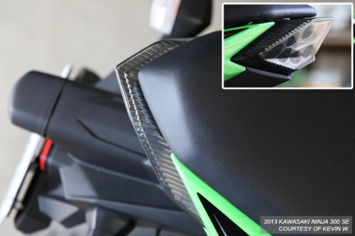 Integrated Sequential LED Tail Lights Smoke Lens for 2013-2017 Kawasaki Ninja 300