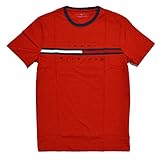 Tommy Hilfiger Mens Classic Fit Big Logo T-Shirt (Ribbon Red, Medium)