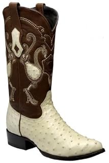 botas cuadra piel de avestruz