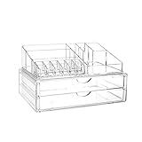 Vencer King-size Acrylic Jewelry & Cosmetic/makeup Organizer (1 Top 2 Drawers)