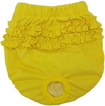 Gollyking(TM) Pet Apparel - BAMI Diaper Dog Sanitary Panti (yellow, S)