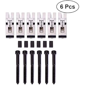 SUPVOX 6 PCS/Set Double Locking Systyem Locked Saddles for Floyd Rose Guitar Tremolo Bridge with Saddle Blocks