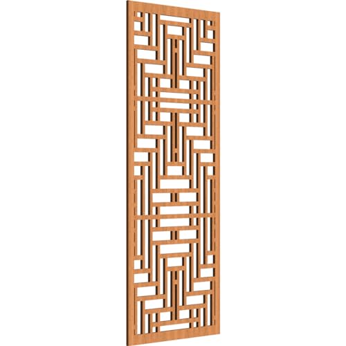 Jefferson Decorative Pierced Fretwork Wood Wall Panels, 15 3/8"W x 39 3/8"H x 1…