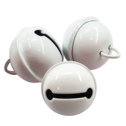 TOAOB 3 pcs Candy Gray Pet Collar Bell Charm Pendant for Dog Cat Collar Decoration and DIY Crafts