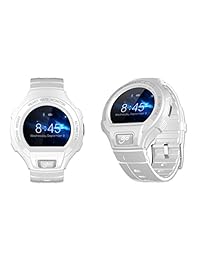 Alcatel OneTouch pequeña mediana) Go Watch   Reloj Inteligente, S   M, Blanco Gris
