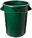 Brute Rubbermaid Round Container - 32-Gallon Capacity - Green - Green