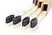 Natural Alt Bamboo Charcoal Toothbrush With Travel Case - 4 Pack, Eco Friendly, Biodegradable, 100% Vegan With Amazing Teeth Whitening - BPA Free, Soft Medium Bristles for Sensitive Gums! Home or Road