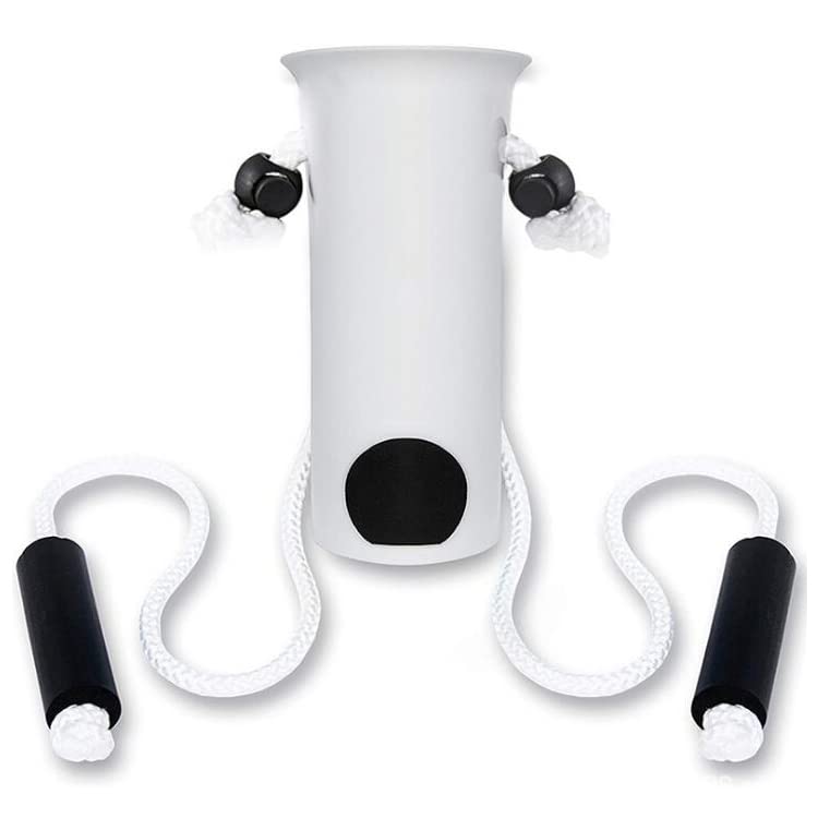 FiPlus EasyOn S9 Sock Aid, Easy to Use Sock Helper With Sock Gripper And Foam Handles 5 Year Warranty, White, One size