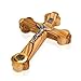 ChristianityWorld 14 Stations Wall Wood Cross Crucifix with Jerusalem Soil 5.5