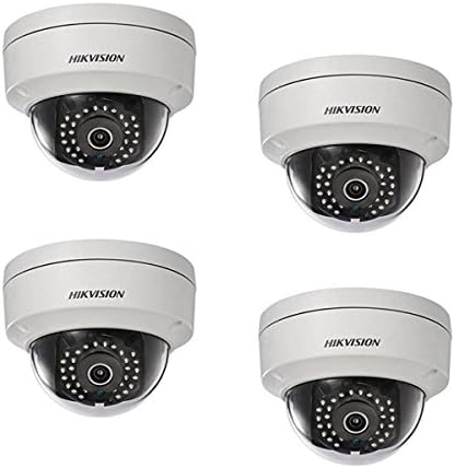 Hikvision DS-2CD2142FWD-IS 4MP PoE Network Dome Mini IP Camera 2.8mm Lens IR Day and Night ONVIF English Version Unlimited Upgrade Firmware (4 pieces)