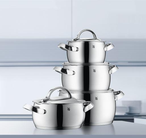 WMF Topf-Set 4-teilig Bratentopf Fleischtopf Concento