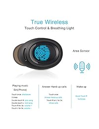 Verdaderos auriculares inalámbricos Bluetooth, auriculares para auriculares Mini Sport TWS Bluetooth 5.0, emparejamiento automático, ...