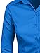 NE PEOPLE Button Down Shirt - Women's 3/4 Sleeve Roll Up Stretch Collar Office Work Formal Casual Basic Blouse Top (S-6XL)