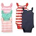 Carter's Baby Girls 5 Pack Sleeveless Bodysuits (Nb-24 Months) (Striped)