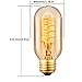 SooFoo T45 Edison Tubular Style Bulb , Vintage Antique Light Bulb ,E27 E26 Base ,110-130V 40W ,Warm white , Tubular Clear Glass, Filament Bulb For Home Light Fixtures Decorative, Dimmable (8-pack)