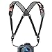 USA Gear DSLR Camera Strap Chest Harness with Quick Release Buckles, Floral Neoprene Pattern and Accessory Pockets - Compatible with Canon, Nikon, Sony and More Point and Shoot and Mirrorless Cameras