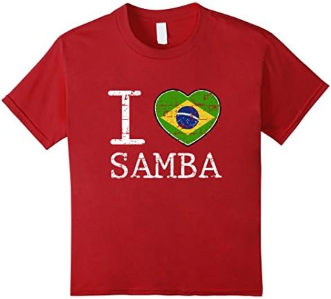 unisex-child Brazil Samba T-shirt 6 Cranberry