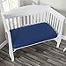Everyday Kids 2-Pack Fitted Crib Sheets, 100% Soft Breathable Microfiber Baby Sheet, Fits Standard Size Crib Mattress 28in x 52in, Navy Nursery Sheet and Gray Nursery Sheet