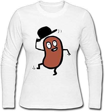CHSMGS Women Bean Long Sleeve Teeshirts Best Pre-cotton