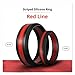 Knot Theory Silicone Wedding Ring Band for Men Women: Superior Non Bulky Rubber Rings - Premium Quality, Style, Comfort - Ideal Bands for Gym, Work, Hunting, Sports, and Travels
