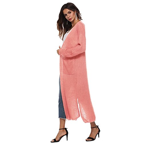 Besooly Women Open Cape Coat Blouse Kimono Coat Jacket Cardigan Long Coats Outerwears Autumn Sweater Long Sweater - Thumbnail 2