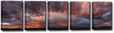 Ready2HangArt Mesa Mountains Wrapped Canvas Wall Art - Set of 5
