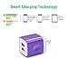 Ehoho USB Wall Charger, USB Charger 2.1A/5V Dual Port Charging Station Wall Charger Block Charging Cube Compatible iPhone X/8/7/6/6S/SE/5/5S, Samsung, HTC, LG, Motorola, Tablet and Android (4Pack)
