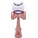 White & Blue Baseball Kendama and Extra String