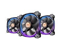 Thermaltake Riing 12 RGB LED 120mm Adjustable Color Case Radiator Fan - Triple Pack CL-F042-PL12SW-B