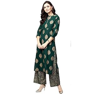 Women Printed Straight Kurta with Palazzo
