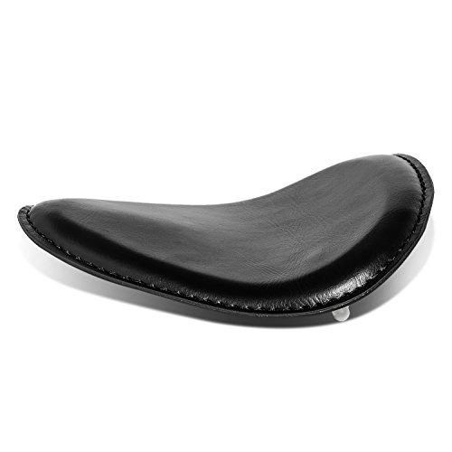 Senkauto Motorcycle Leather Cushion Spring Bracket Bobber Solo Seat for Harley Chopper Suzuki Yamaha Honda