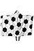 Hibuyer Oversized Soccer Pattern Hooded Sherpa Blanket Soft Printed American Football Fans Cloak