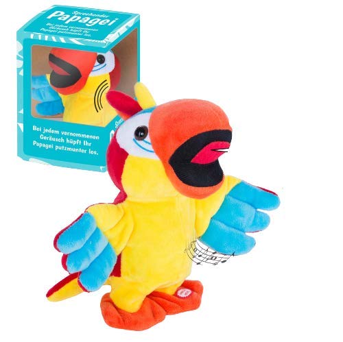 Dancing Soft Toy - Singing & Talking Soft Toy - Talks, plays the melody and flutters through the area (Parrot)