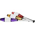 Zeekio Pegasus Juggling Club Set - Premium Quality - Beginner to Pro - Set of 3 (Purple/Gold/Red)