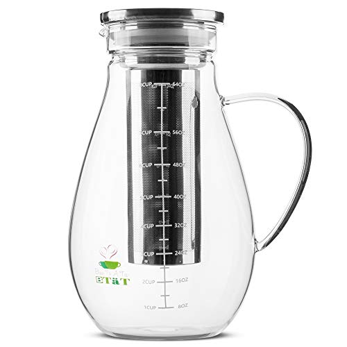 BTaT Cold Brew Coffee Maker, Iced Coffee Maker, 2 Liter (2 Quart, 64