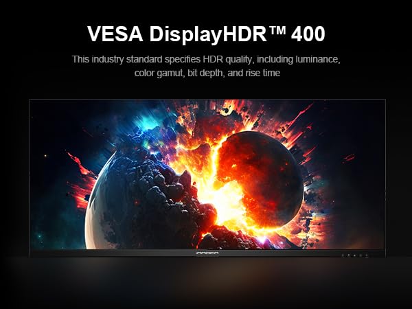 INNOCN 4k Gaming Monitor 40 Inch - Ultrawide, 144Hz 2ms (GTG) - 3440 x 1440P Screen with FreeSync, 21:9 IPS Widescreen, HDR 400, 100% sRGB, HDMI 2.0, USB C 90W, Height Adjustable, 40C1R