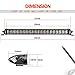LED Light Bar with Wiring Harness, OFFROADTOWN 20 Inch 160W Off Road Driving Light Super Slim Combo LED Work Light Bar Fog Lights for Truck ATV UTV Vehicle SUV Ford Boat