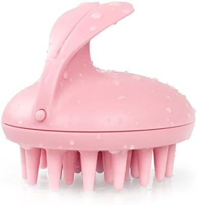 Electric Scalp Massager Scalp Massage Brush Shampoo Brush Shower Silicone Hair Brush for Hair Growth, Relaxing Head Scratcher,Helps Control Dandruff and Increase Scalp Circulation,Pink