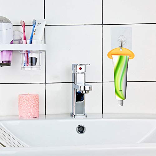 Tanlee 10 Pieces Toothpaste Tube Squeezer Toothpaste Clips Extruders Toothpaste Tube Cleanser Dispenser, 5 Colors