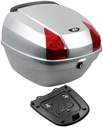 Pcx専用 ボックスキャリアセット シルバー 容量27l 取付簡単 リアボックス バイクボックス トップケース バイク ボックス ケース Bike Box 適応車種 Honda ホンダ Pcx125 Jf56 Jf81 Jf84 Pcx150 Kf18 Kf3 Pcx 14 Pcx125 150 専用セット Pcxag 38 27l